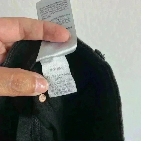 MOTHER Women’s The Looker Crop Devil in The Making Wash Jeans Size 26 - Picture 8 of 9